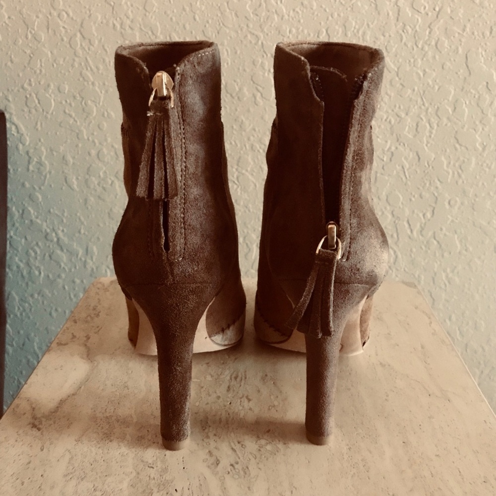 Joie Suede Patchwork Booties - image 7